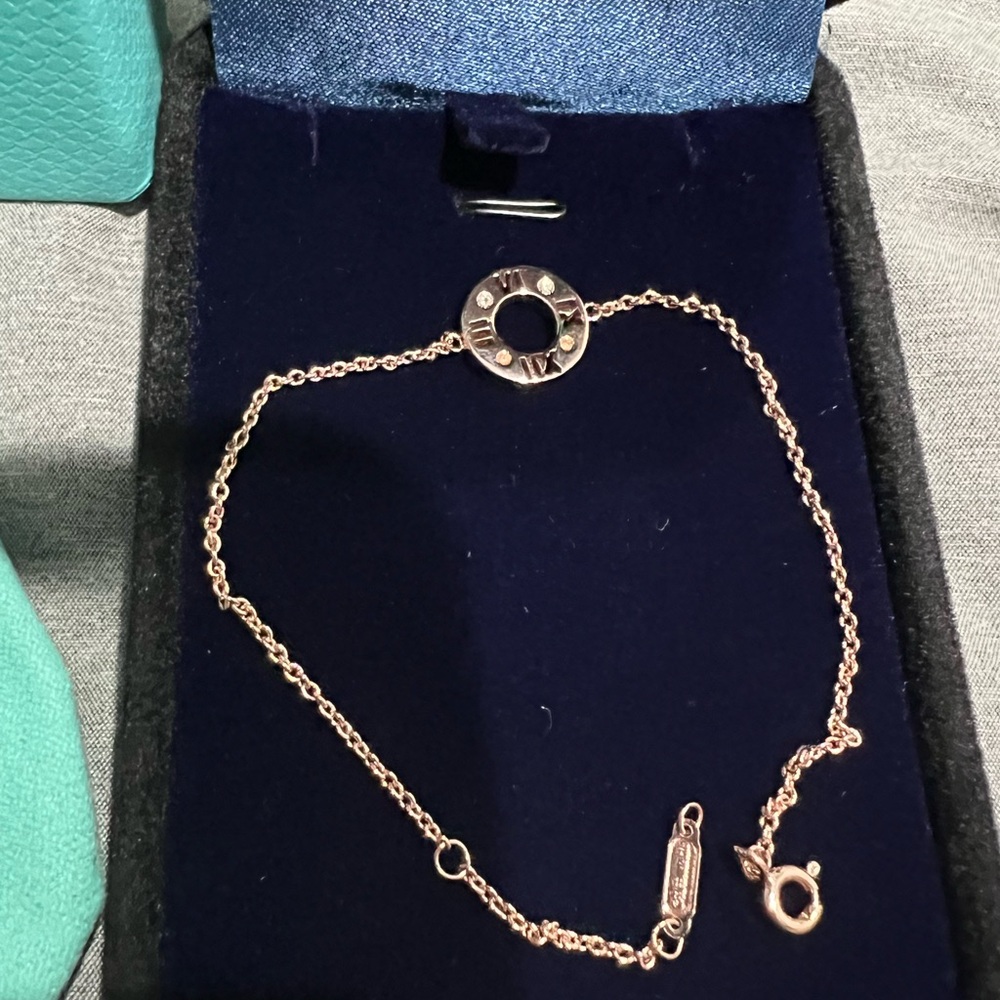 Tiffany & Co. Atlas In 18k Rose Gold Bracelet
